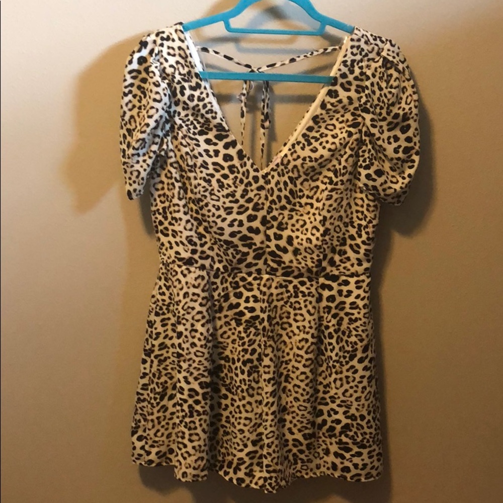 Cheetah/Leopard Romper New